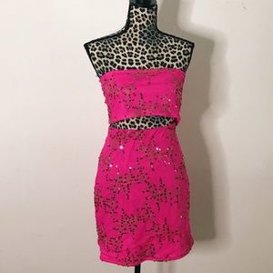 Handmade Pink Sequin Party Set